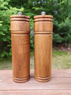 Hearth & Hand Wooden Salt and Pepper Mill Set